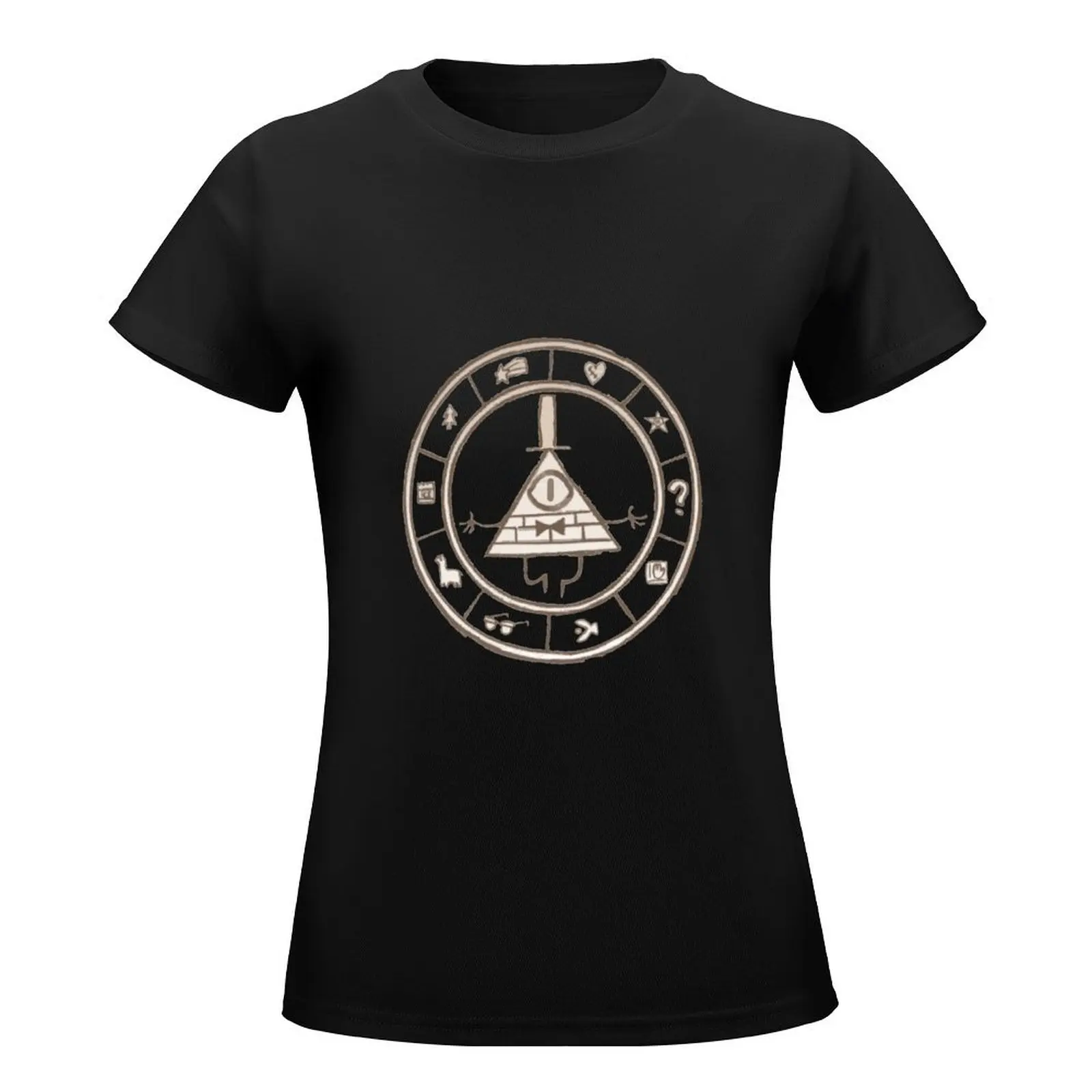 Bill Cipher - Baby Blue T-Shirt Aesthetic clothing Short sleeve tee Blouse Women t-shirts