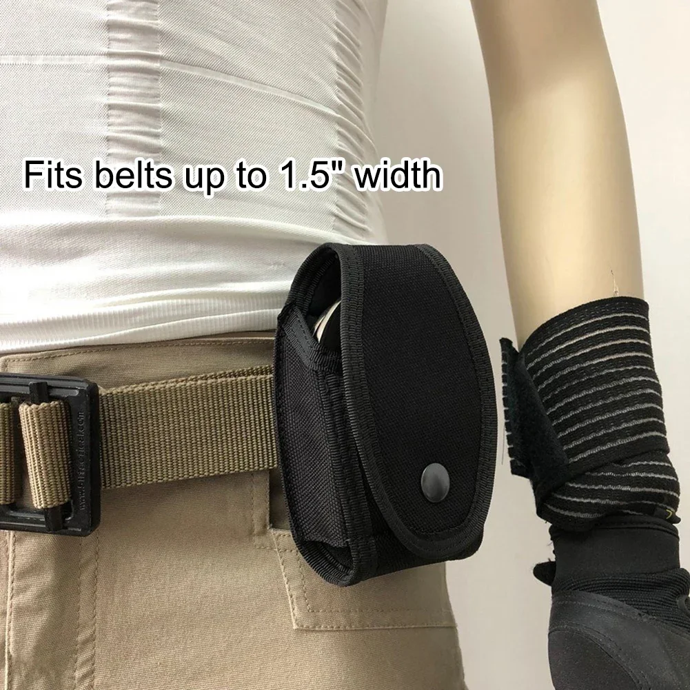 

1pcs Handcuff Holster Handcuff Case For Duty Belt Nylon Handcuff Belt Pouch Hunting Practical Storage Bag Practical Accessories