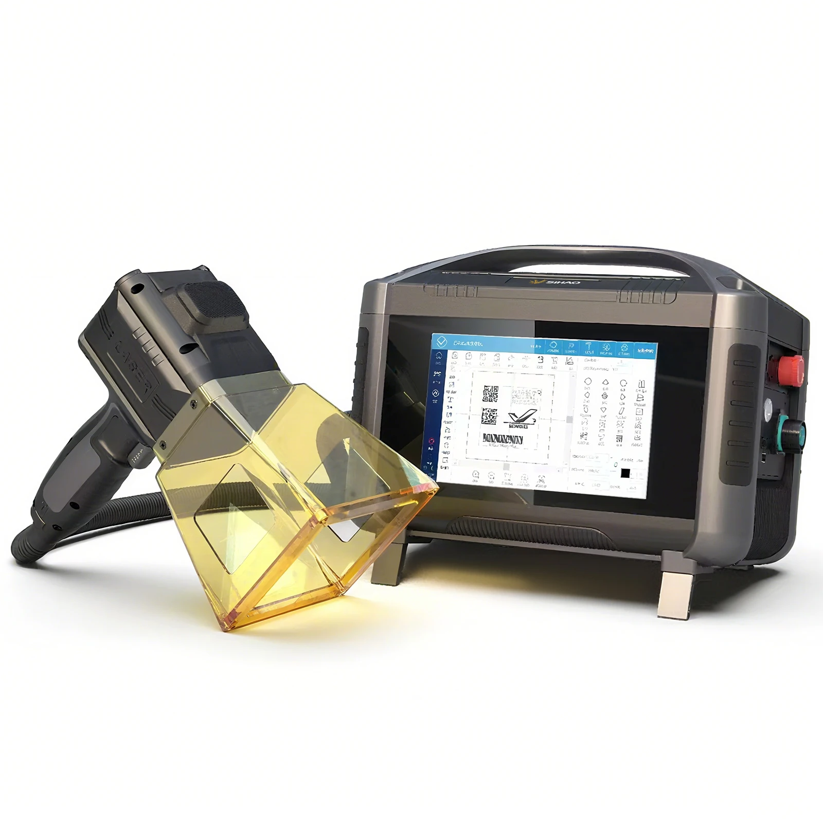 Sihao Laser Engraver 20W 30W Portable Handheld Fiber Laser Engraver Marking Machine for Date Logo Expiry Date Printing