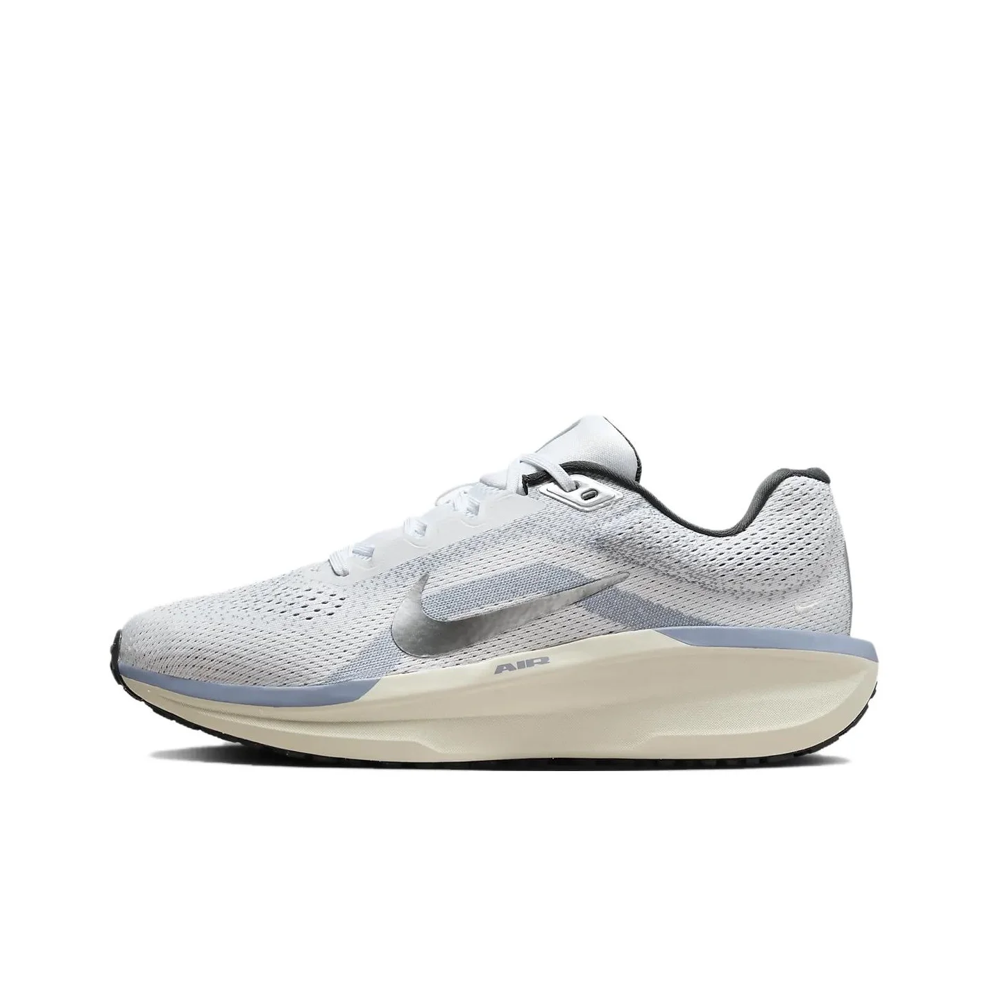 Nike Winflo 11 Running Shoes Men's Low Top White/Limestone Blue/Coal Black/Metallic Silver FJ9509-102