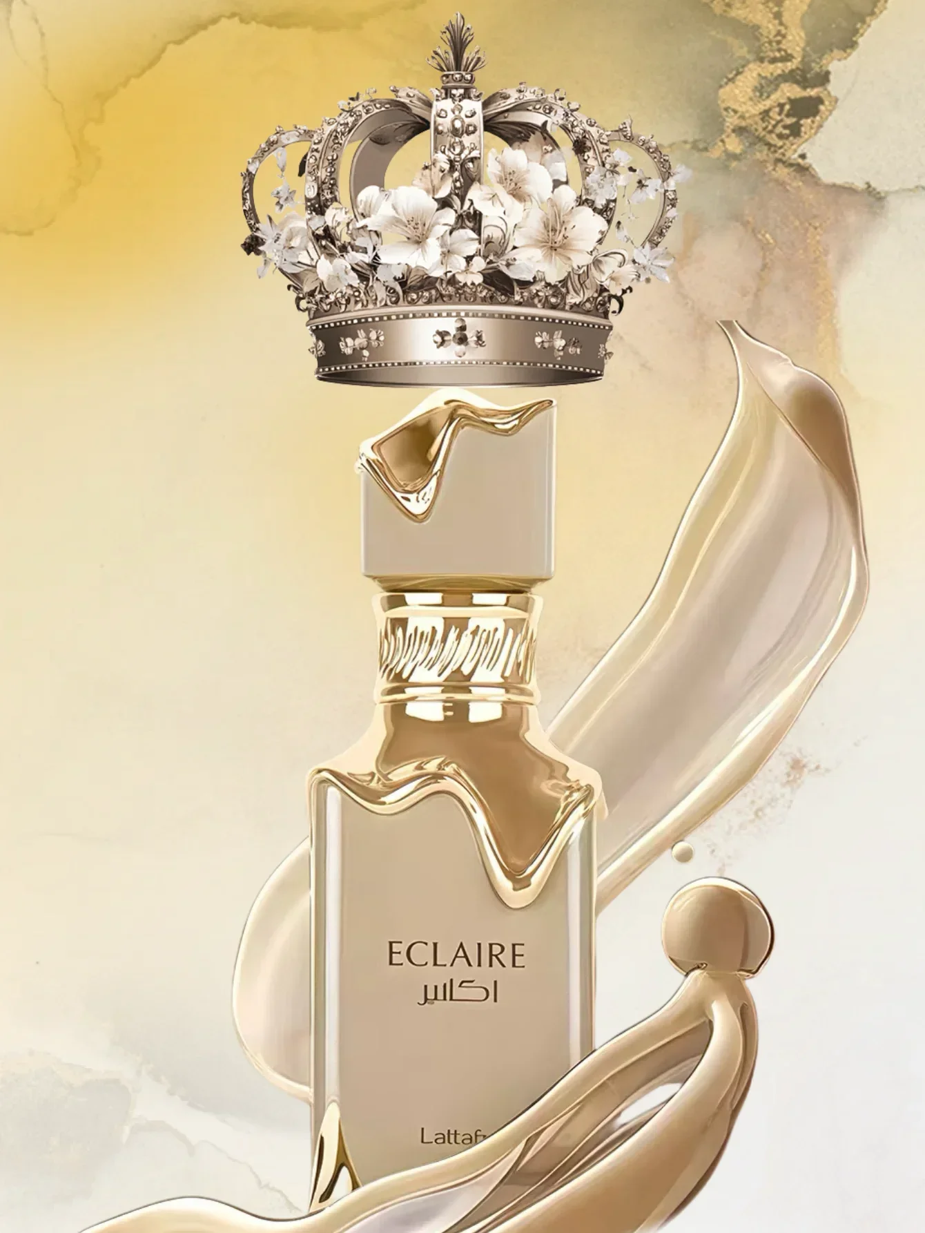 Lattafa Eclaire Eau De Parfum 100ml – عطر فانيليا حلو يدوم طويلاً للجنسين، هدية عيد الميلاد الأنيقة