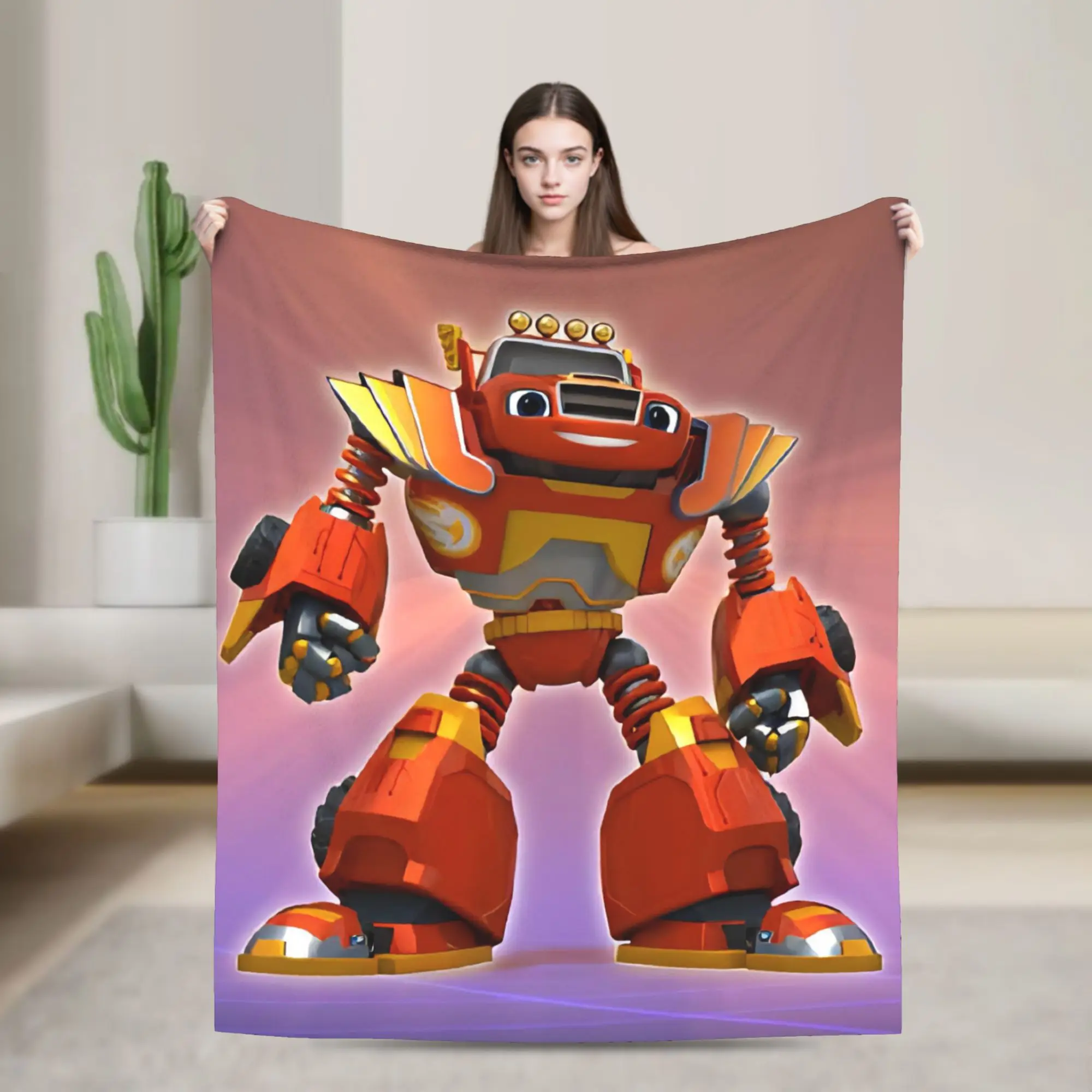 Blaze and the Monster Machines Blanket Multiple Sizes Cozy and Lightweight  Throw Blankets for Couch Sofa and Bed