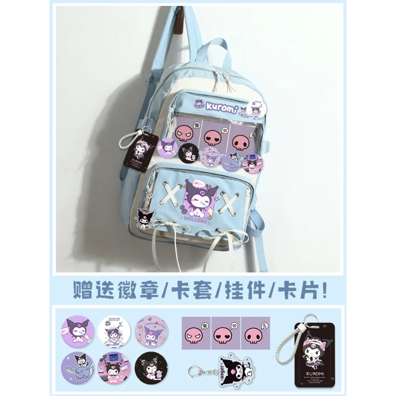 

Новый школьный ранец Sanrio Clow M, повседневный и легкий милый вместительный рюкзак с мультяшным рисунком