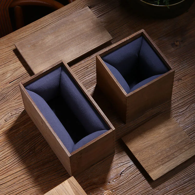 Wood Storage Box Jewelry Tea Collection