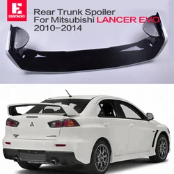 Car Styling materiale ABS Spoiler bianco Car Tail Wing decorazione baule posteriore Spoiler ali per Mitsubishi LANCER EVO dal 2010 al 2014