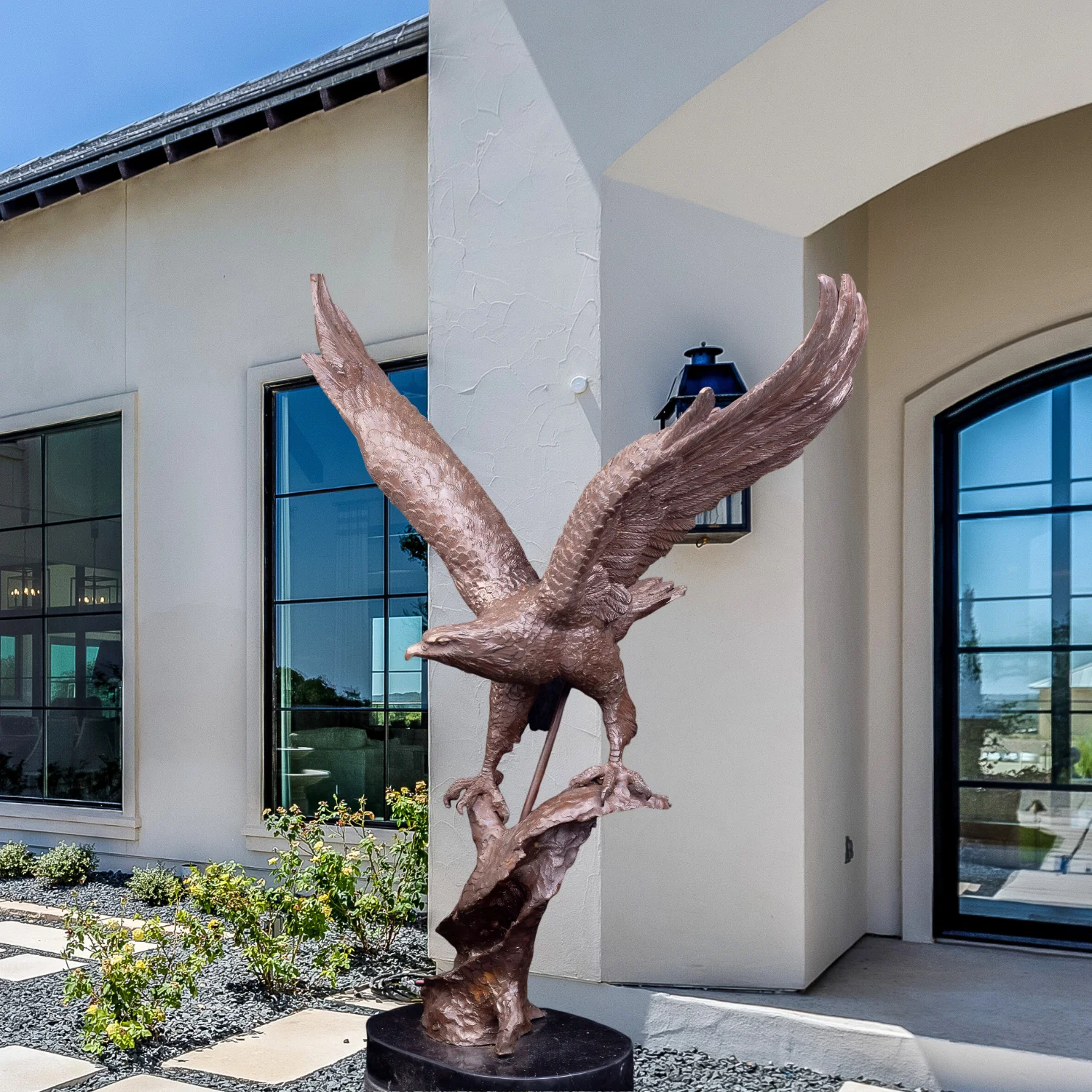 

Bronze Eagle Statue Large Bronze Eagle Sculpture Casting Bronze Animals Art Figurine For Home Garden Decoration Ornament Gifts