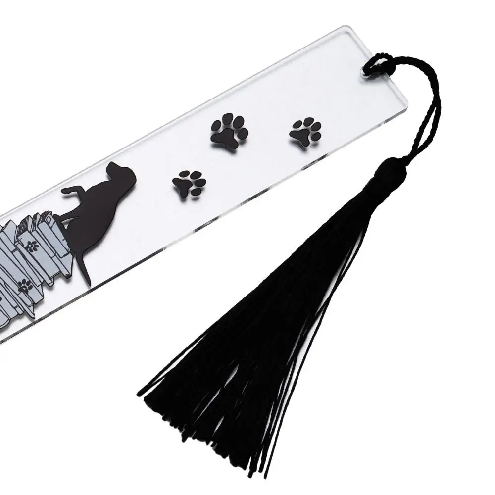 Dog Inspirational Acrylic Bookmark Book Page Holder Creative Bookmark Book Clip Inspirational Page Marker Thank Teacher Gift