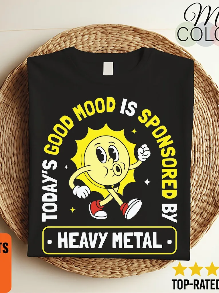 Funny Cute Vintage Retro Heavy Metal T-Shirt Music Lover Tee Gift for Men Women Rock Band Fan Humor Shirt Metalhead Concert Musician Outfit