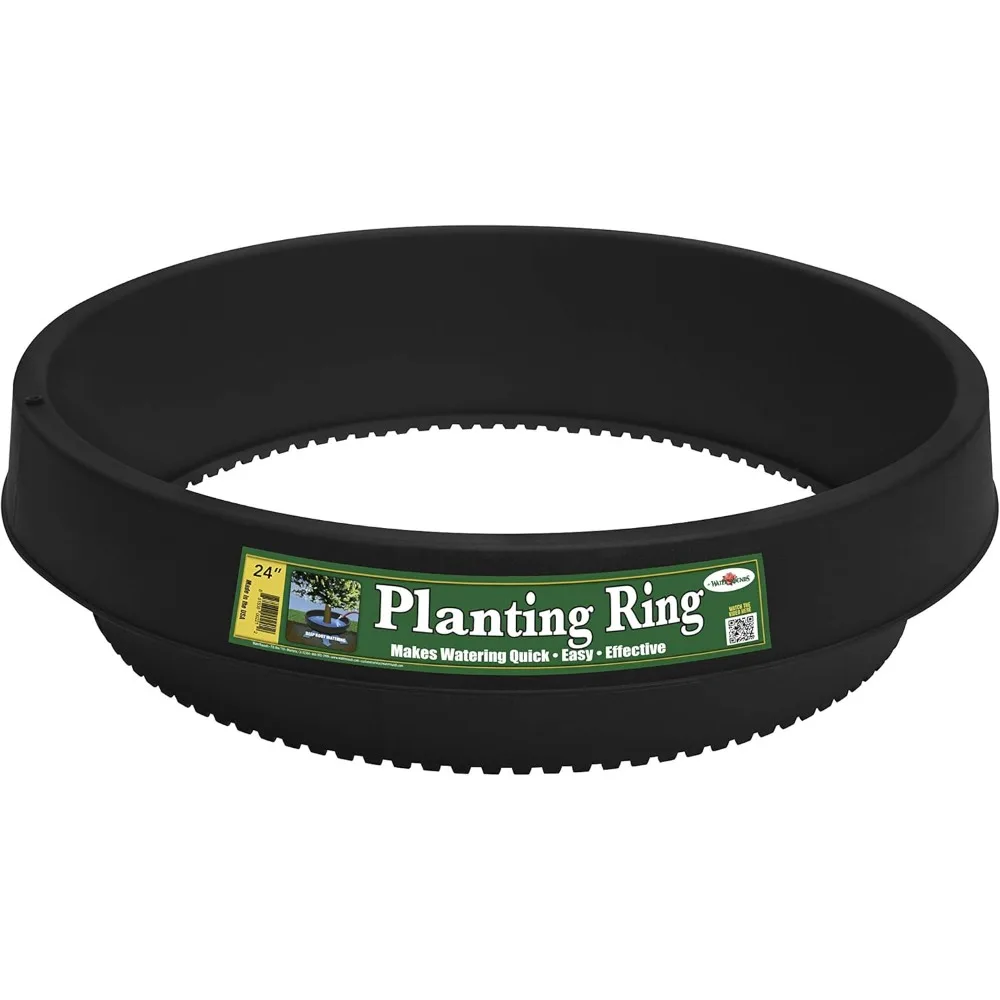 6 Pack of 24 in Planting Rings. Edging and Water Retention. Protects Trees and Separates Rock, Mulch and Grass