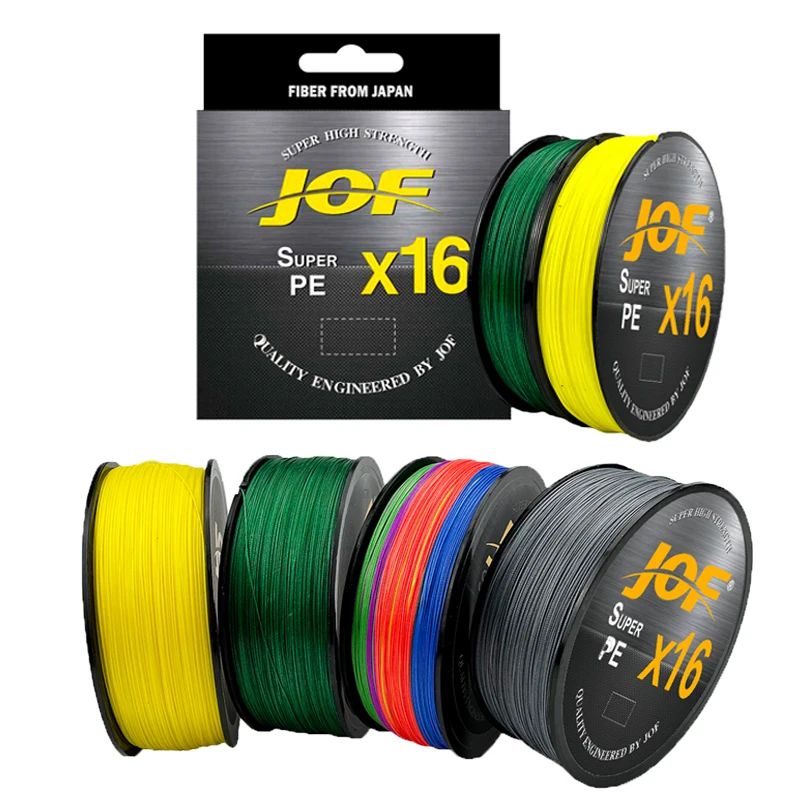 Multicolor PE Braided Fishing Line 16 Strands Multifilament Main Wire 500/300M Strong Strength 11.3-73kg Carp Fishing Accessoire