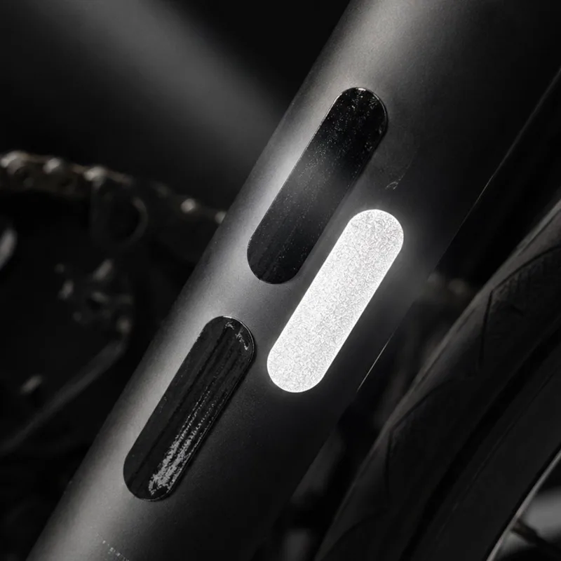 4/10PCS Motorcycle Reflective Tape for Helmets Bikes Helmets Invisible Black/Silver Reflective Stickers Simple and Effective