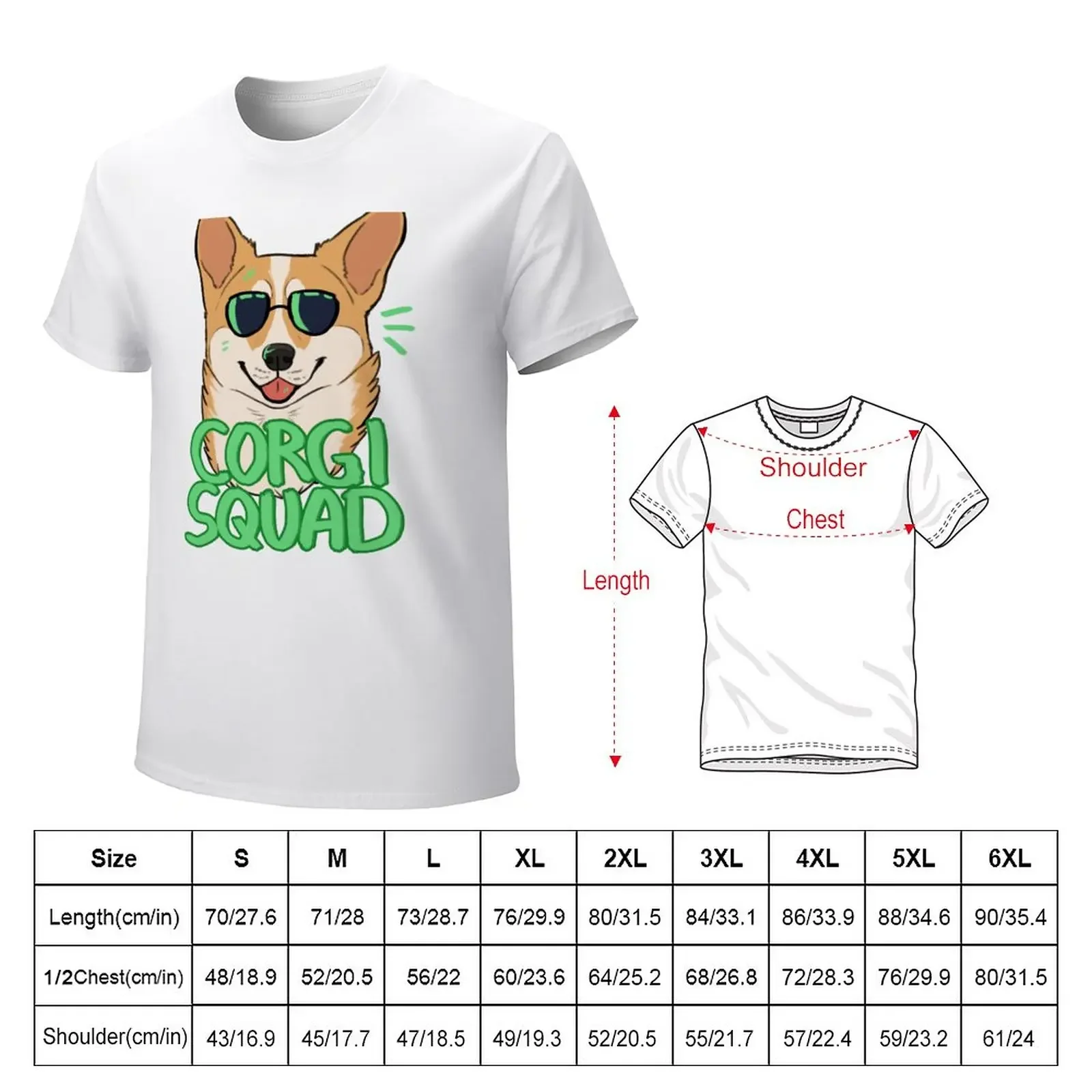 CORGI SQUAD (red) T-Shirt animal prinfor boys Aesthetic clothing black t shirts for men