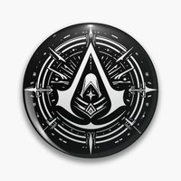 Assassin Is Creed Cryptic Symbol  Soft Button Pin Fashion Lapel Pin Metal Brooch Cute Jewelry Clothes Creative Hat Cartoon Gift