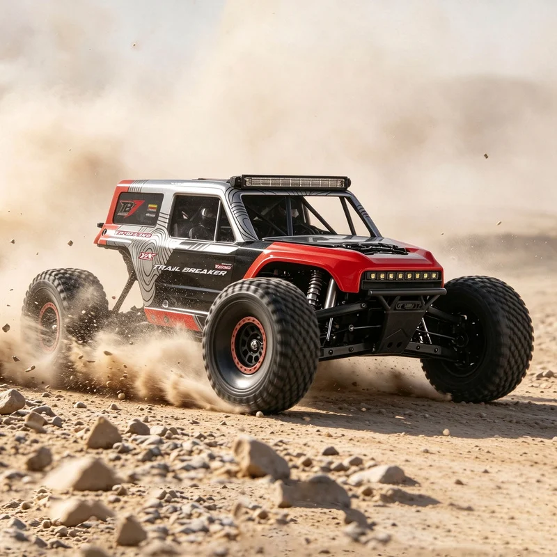 New YK4073 V2 TB7 1/7 Brushless Remote Control Electric Desert Off-road Short Truck 4WD RC High-Speed With Lights Vehicle Model