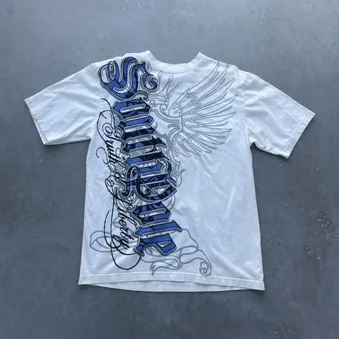 90s 힙합 티셔츠 streetwear 여성 빈티지 그래픽 아메리칸 스타일 패션 헐렁한 퓨어 코튼 탑 레저 커플 반팔