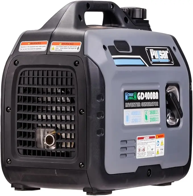 Products GD400BN, 4000W Portable super-quiet Dual Fuel & Parallel Capability, RV-Ready, CARB Compliant