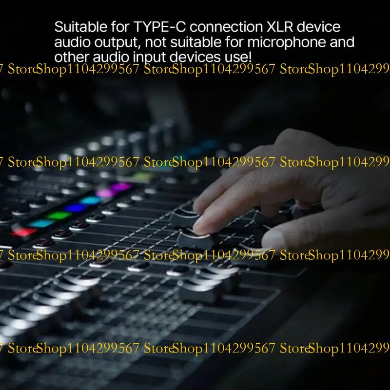 

CS1W TypeC to XL Cable Nylon Braided Improved Sound Quality for Smartphones Tablets