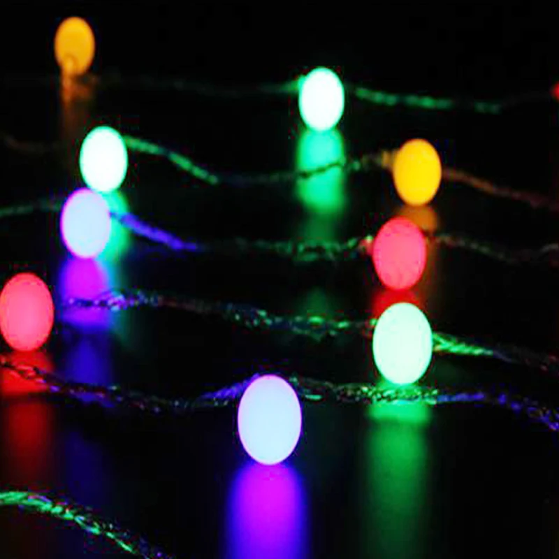 Battery USB Operated 3M 5M 10M Cherry Balls LED Fairy String Lights Wedding Christmas Outdoor Room Garland Decoration