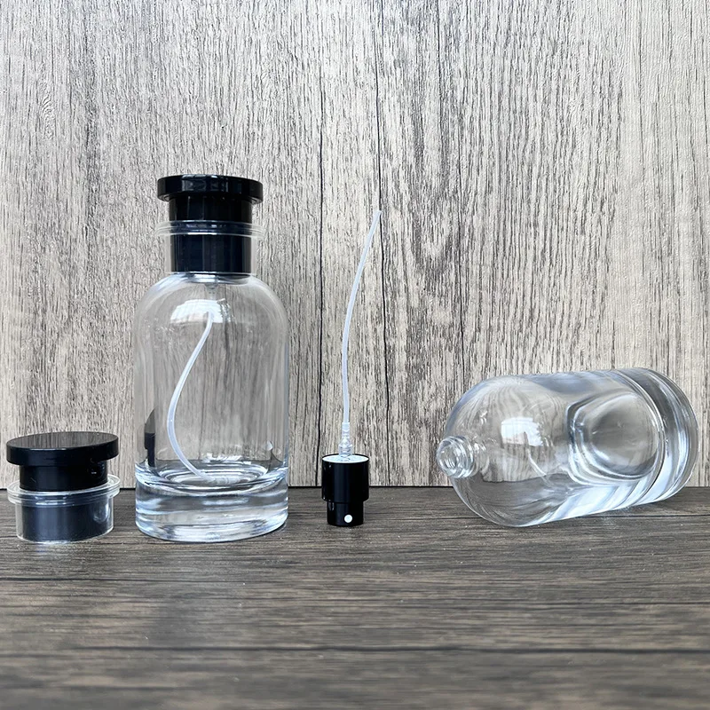 Butelka na perfumy bagnetowa szklana pusta przenośna do wielokrotnego napełniania 50ml 100ml 30ml podróżna kosmetyczna próbka zapachu podróż