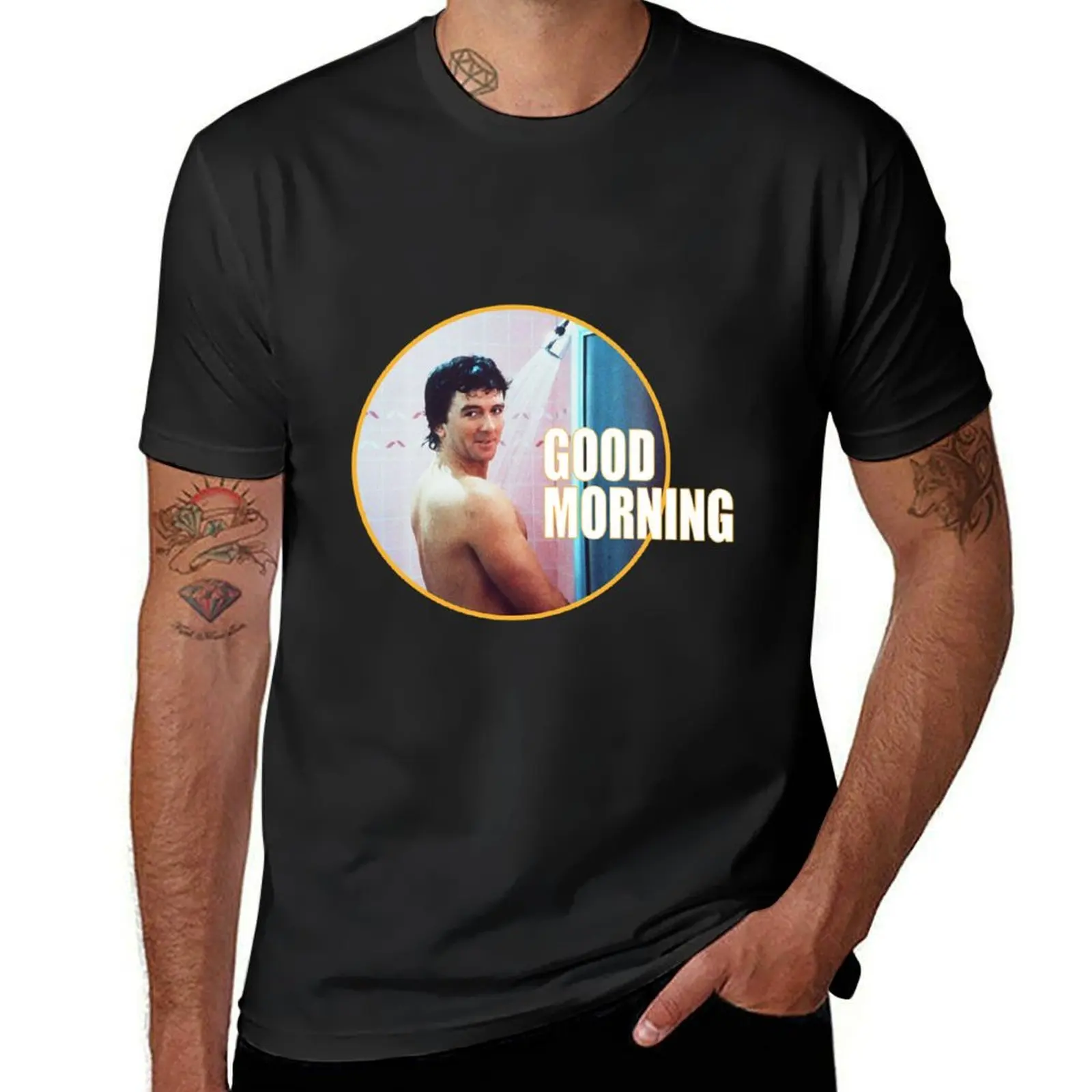 

Bobby Dallas 'Good Morning' T-Shirt cute tops blacks quick drying mens graphic t-shirts funny