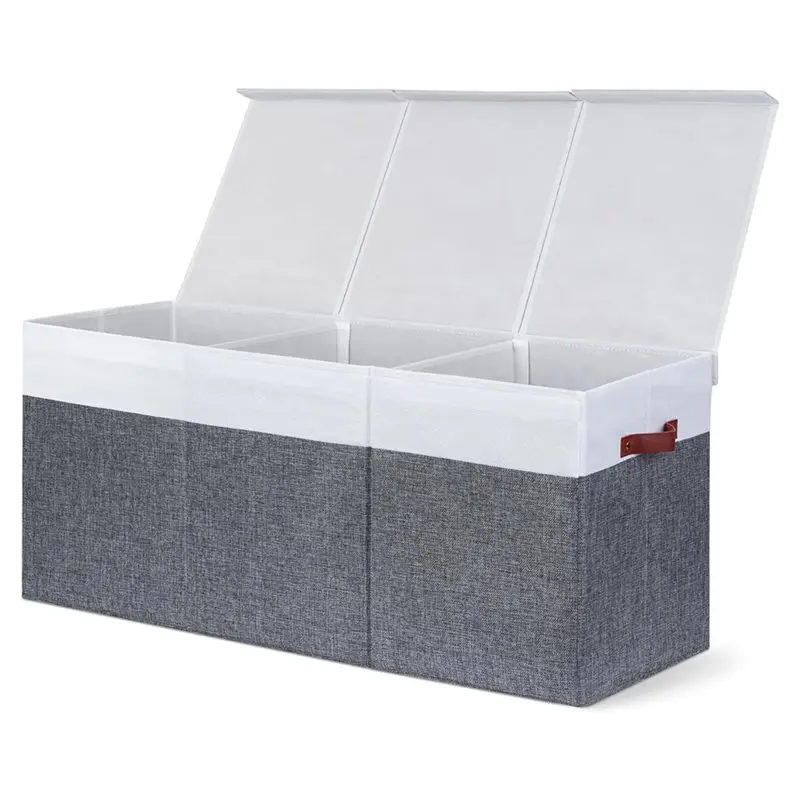 

【ФЕРИТИЙ!】Прочный органайзер для хранения с крышкой, очень большой, контейнер для детей, коробка для игровой комнаты