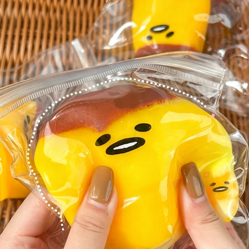 2026New Fluid Printed Caramel Pudding Squishy gift  Shaped Slow Rebound Squeeze Fidget Cute Sensory Stress Relief Vent gifts