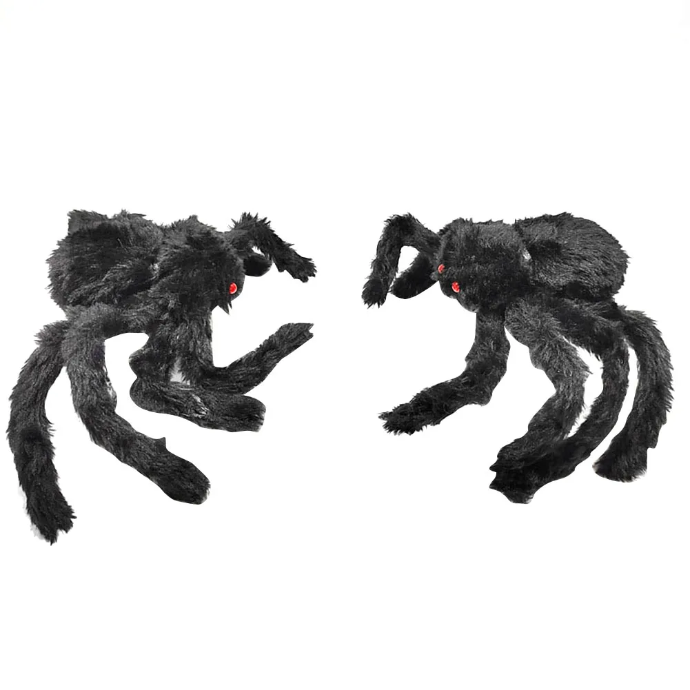 

Giant Spider Outdoor Halloween Decor Creepy Plush Spider Trick Horror Toys Halloween Big Plush Spider for Halloween Home Yard