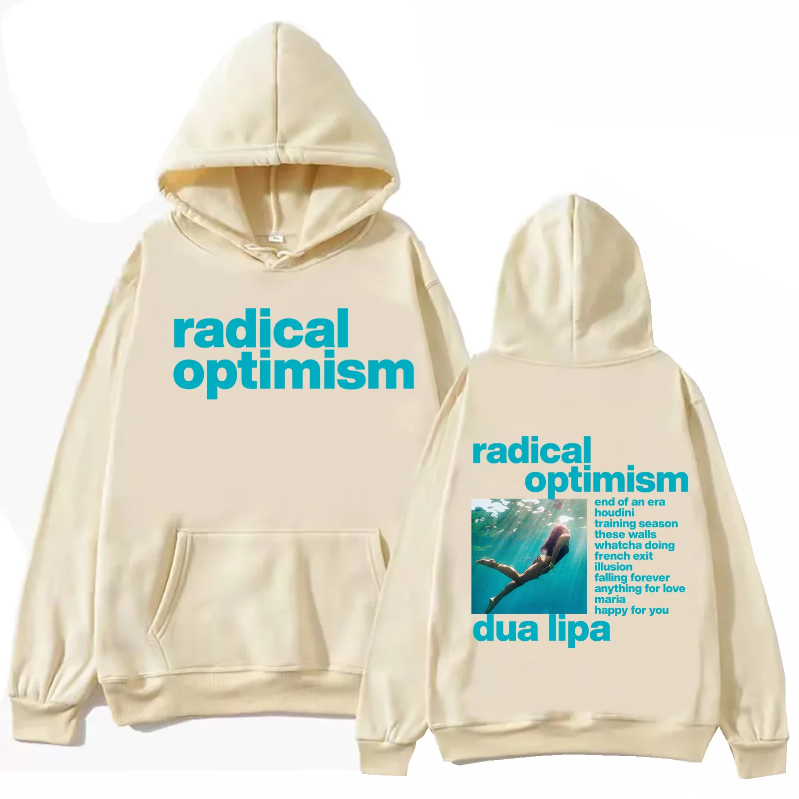 Dua-Lipa Radical Optimism 2024 Hoodie Harajuku Hip Hop Pullover Tops Man Woman Sweatshirt