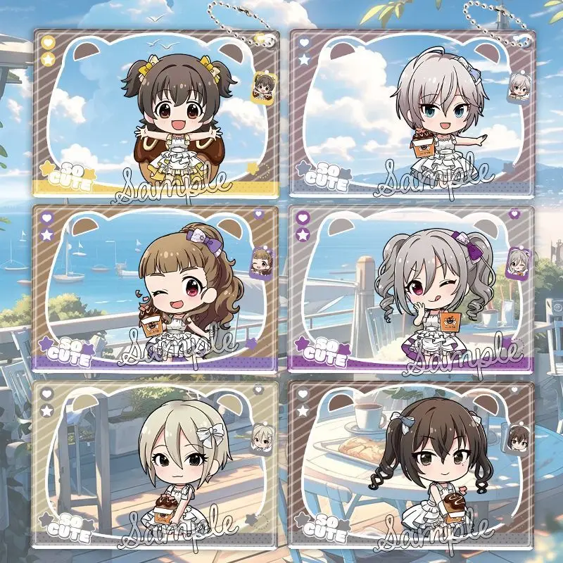 Прозрачный акриловый брелок-подвеска THE IDOLM@STER CINDERELLA GIRLS с Такояки Хачи, Намба Эми, для женщин, подарок для фанаток