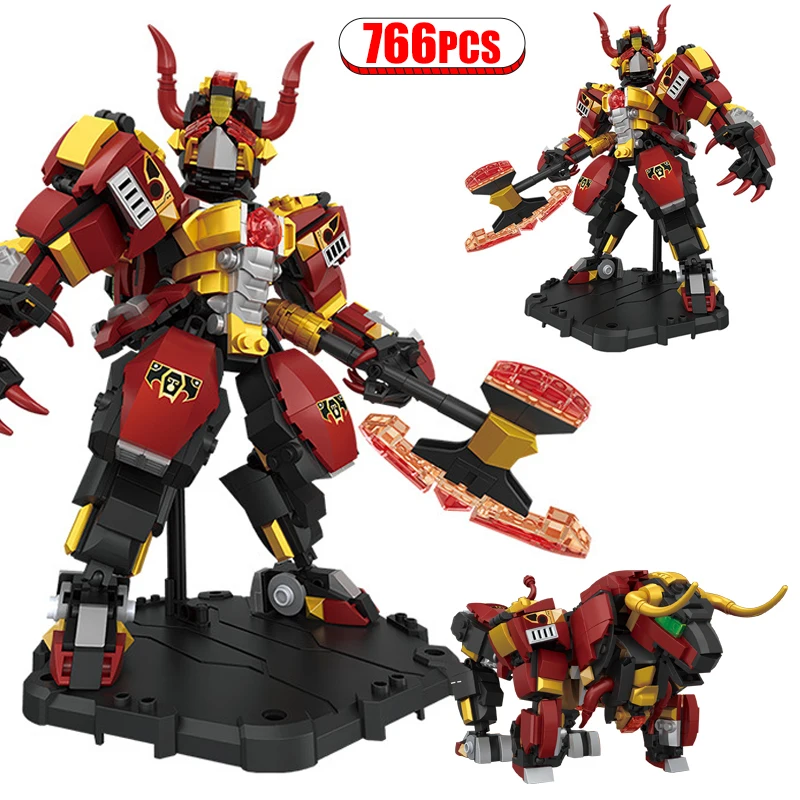 

766 Pcs King Monkey Technical Robot STEM Programming Building Block City Famous Model Series Bricks Toys For Children Gifts