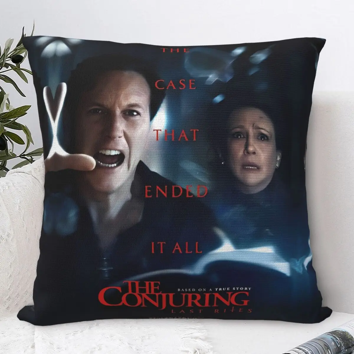 غطاء وسادة The Conjuring Last Rites تصميم غطاء الوسادة كيس وسادة عتيق لكرسي أريكة ديكور المنزل سادات