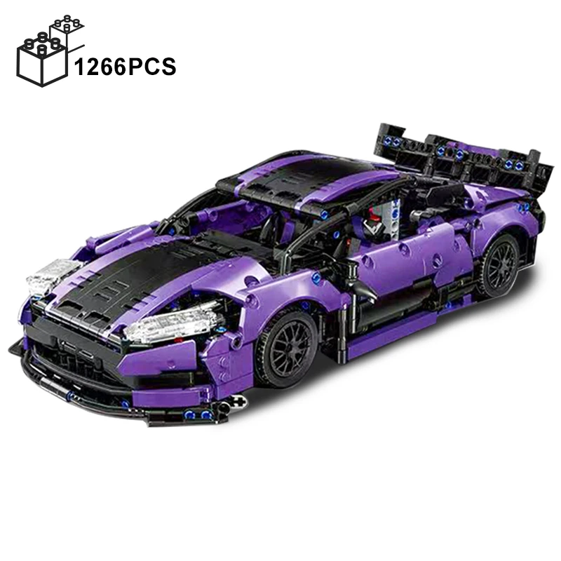 1266PCS Technical Astons Martins GT3 Sports Car Building Blocks High-Tech Racing Vehicle Assemble Bricks Toys Gift For Boy Kids