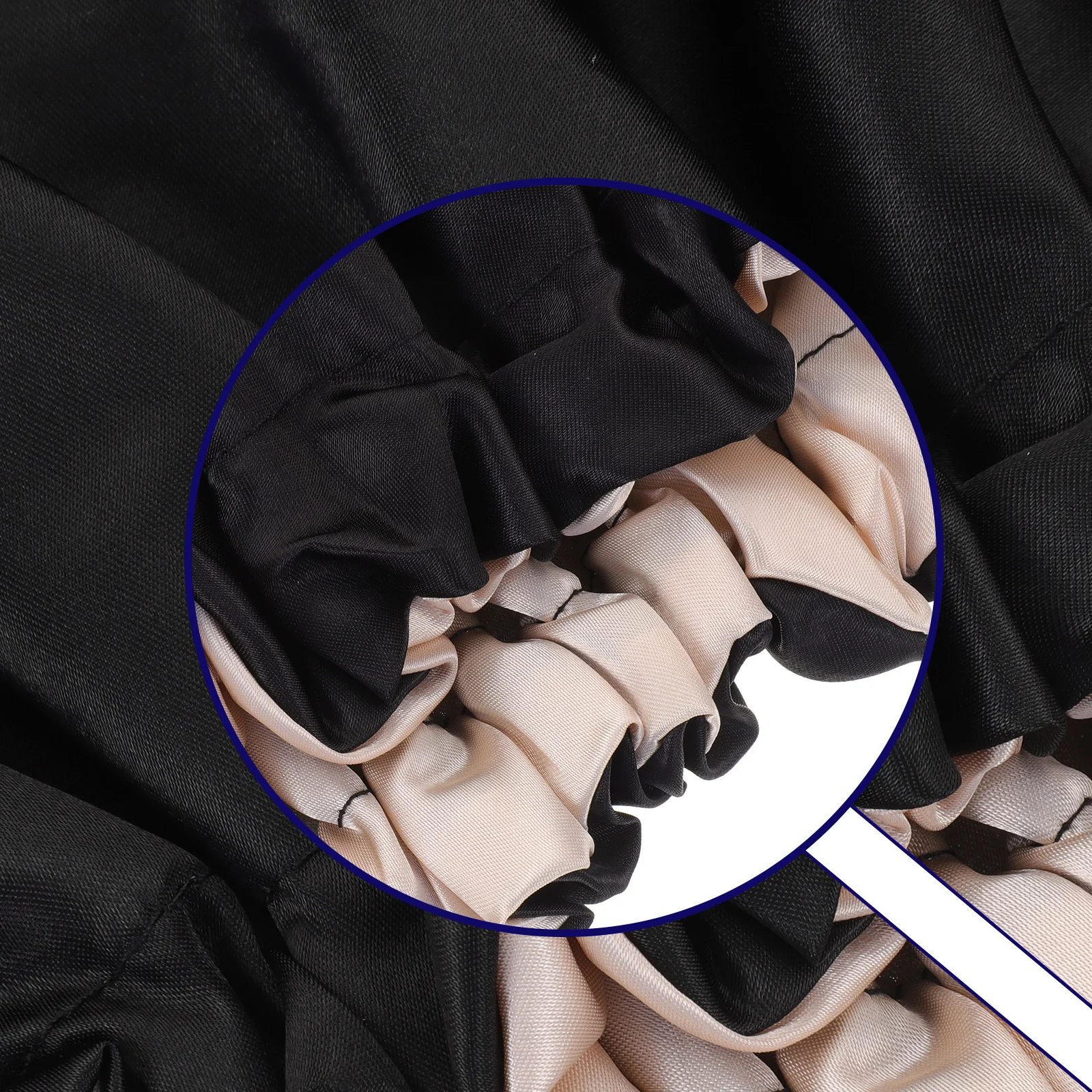 

2Pcs Double Layer Satin Adjustable Sleep Bonnet Shower Hair Caps Bath Hats for Women Long Hair Protection