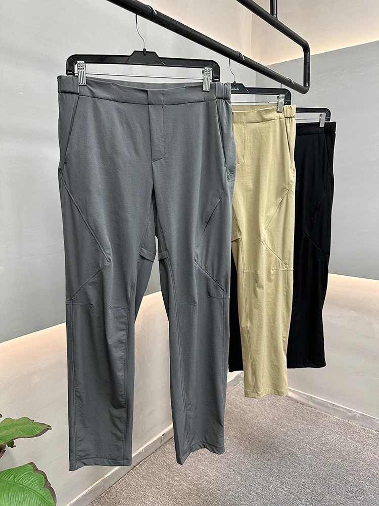 

Мужские легкие эластичные быстросохнущие брюки прямого кроя для активного отдыха, универсальные, приталенные, длинные, весенние