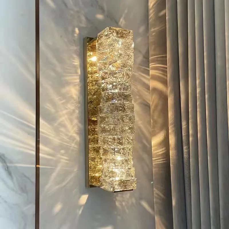 

Luxury Crystal Wall Sconce High Quality Wall Lamp For Bedroom Bedside Living Room Creative Home Decor Light Fixture Led Lustre