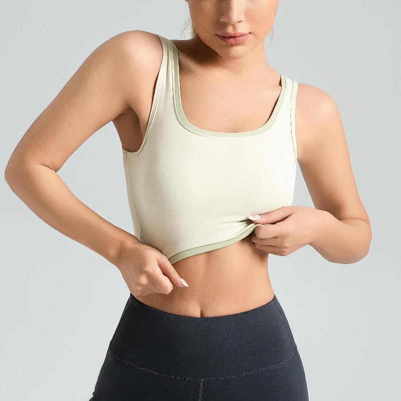 

MIML Women's Yoga Clothing High Elastic Color Matching Bra Free Sports Vest Gym Top Women Vest Best Sport Bra 2025 New