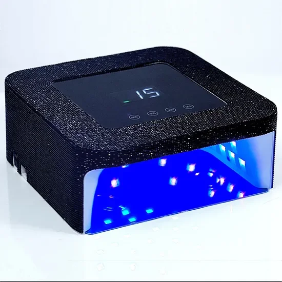 2024 New 80W Rhinestone Rechargeable Cordless UV Nail Lamp For Gel Polish