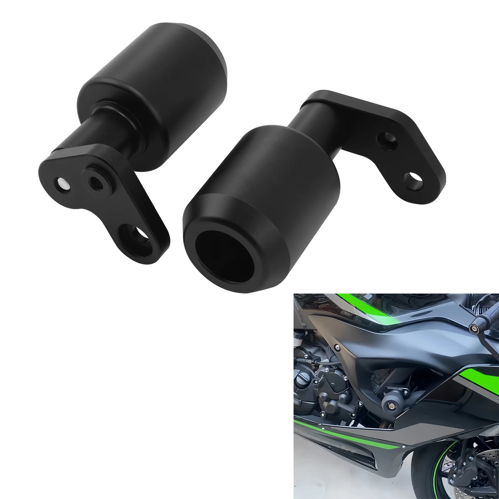 

Ползунки рамы, защита от столкновений, подходит для Kawasaki Ninja ZX6R ZX-6R ZX636 2024-2025