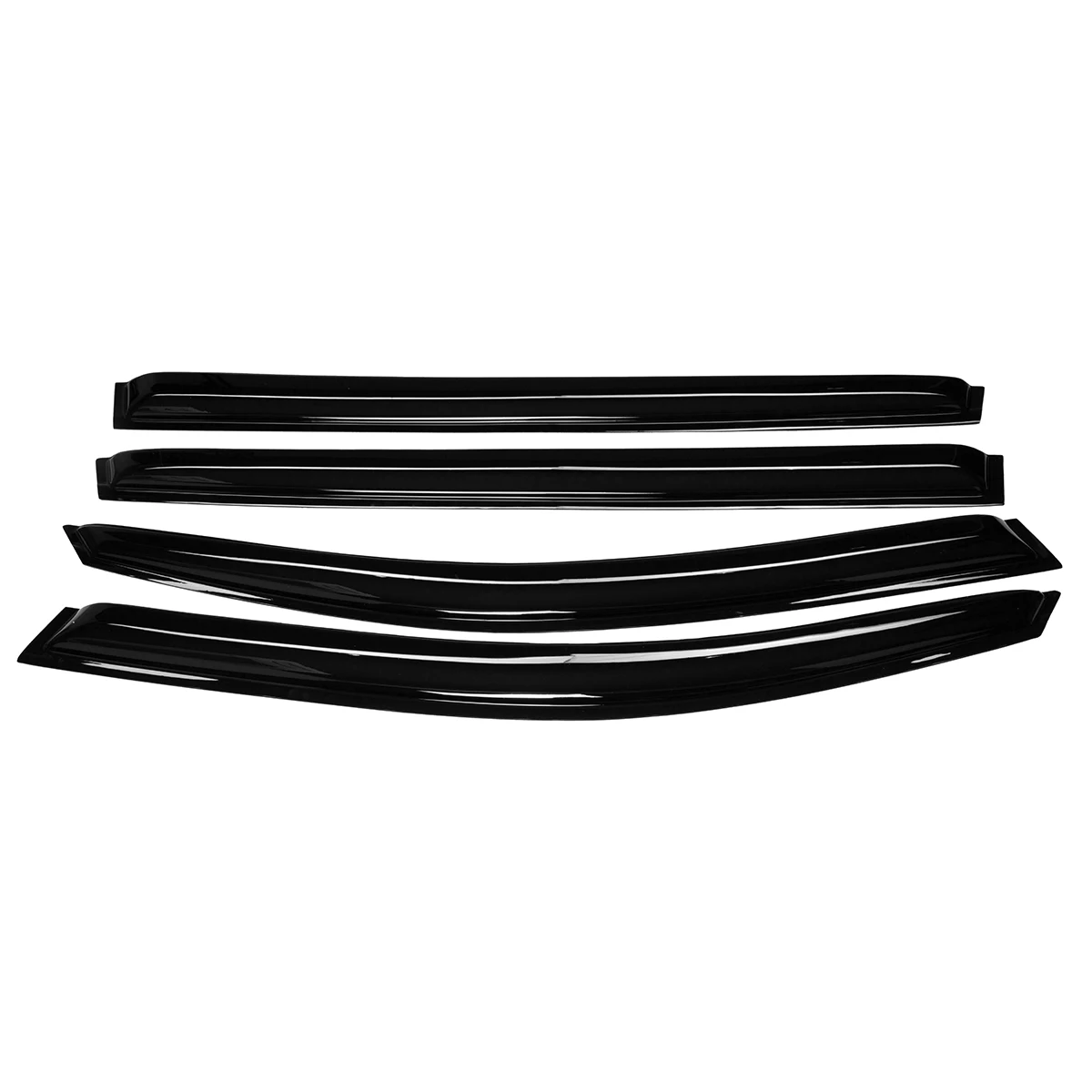 4PCS Car Window Wind Deflectors Tinted For Volkswagen For VW For Tiguan 2017-2019 Window Visors Sun Rain Guard Vent Deflectors