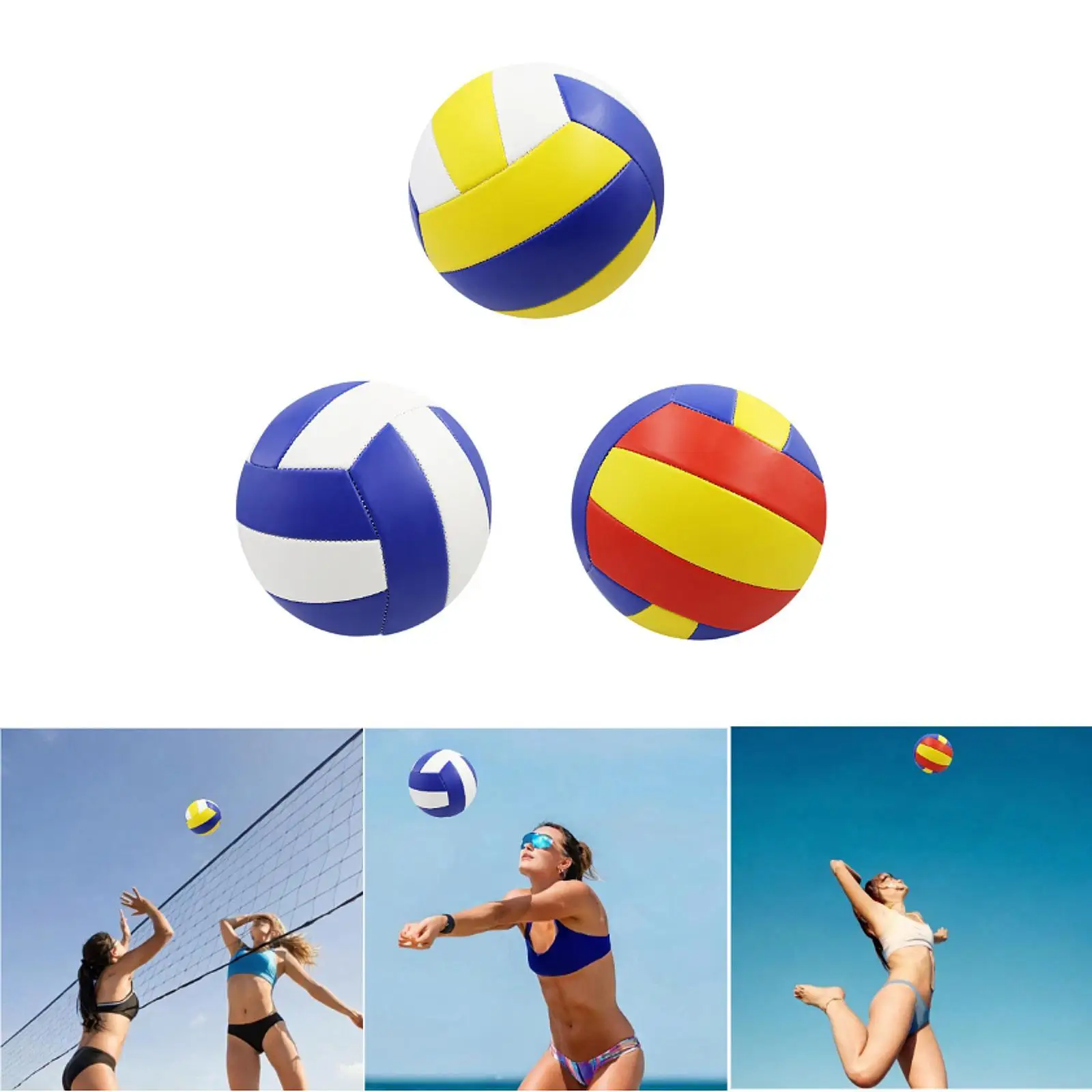 Volleyball Size 5 Play Pool Professional Standard Match Official Game Ball for Men Women Girls Boys Kids Teenagers Beginners