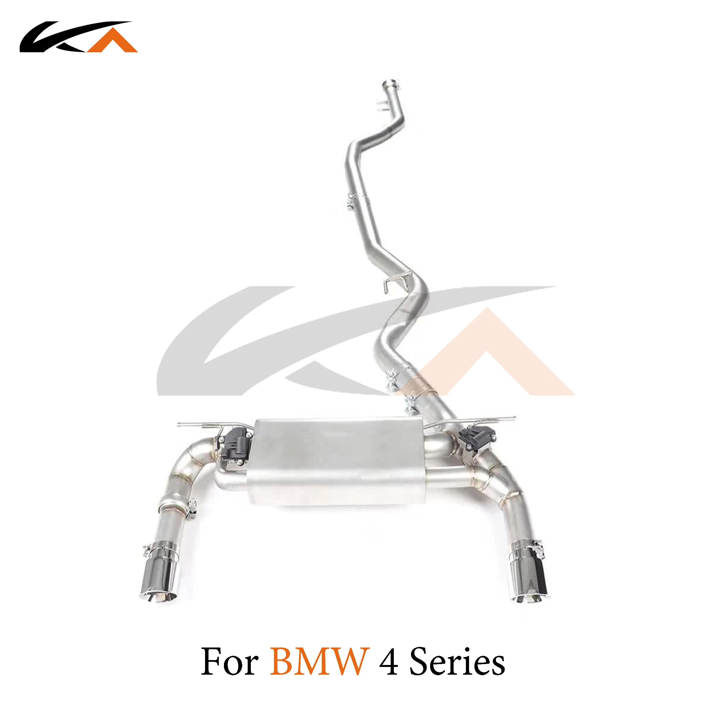 KA Tuning exhaust system parts stainless catback for BMW 4 Series B48 N20 rear section performance muffler valve