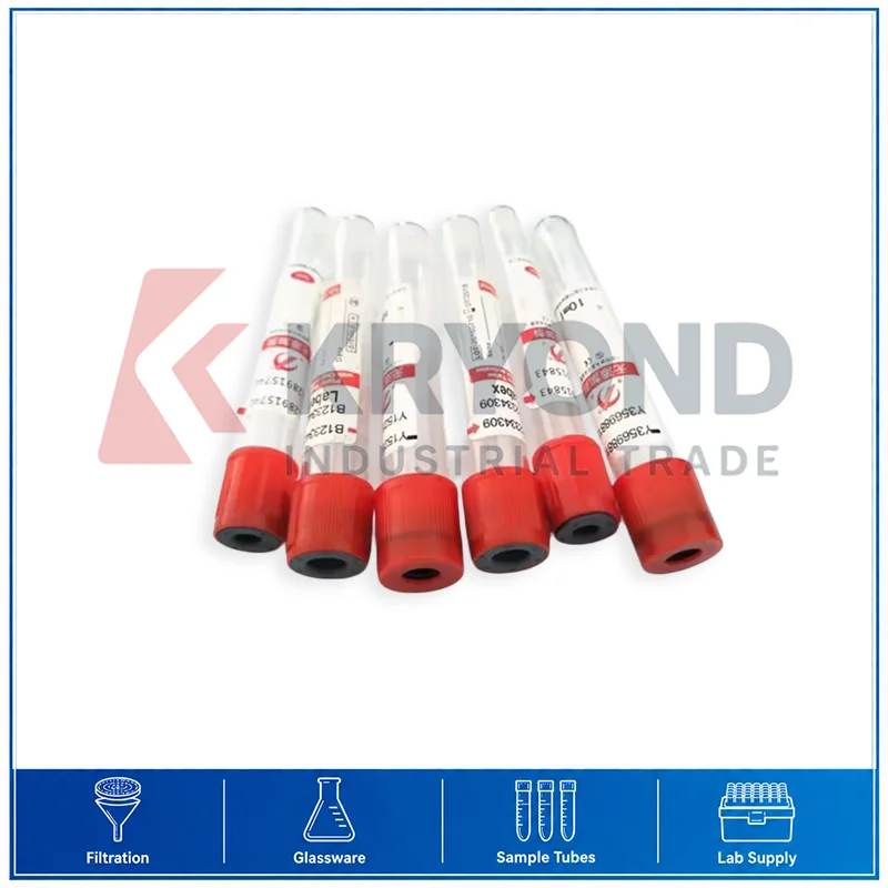 Vacuum Sample Storage Tube 3ml 5ml 10ml PET Glass Laboratory Storage 100pcs Pack Set Research Use for Routine and Handling Work