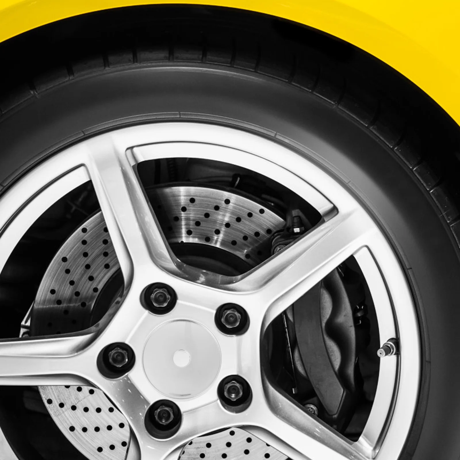 

4 pcs Center Hub Covers Abs Durable Car Modification Auto Rim Tire Hubcaps Easy Wheel Center Hub Covers Install Dust Protection