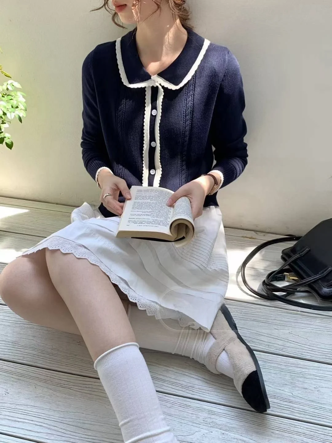 Maglione lavorato a maglia di lana di fascia alta Fine Tead Soft Top Autunno Nuovo Sle Capispalla Colletto Capispalla semplice Pendolarismo Sle Lungo Sve