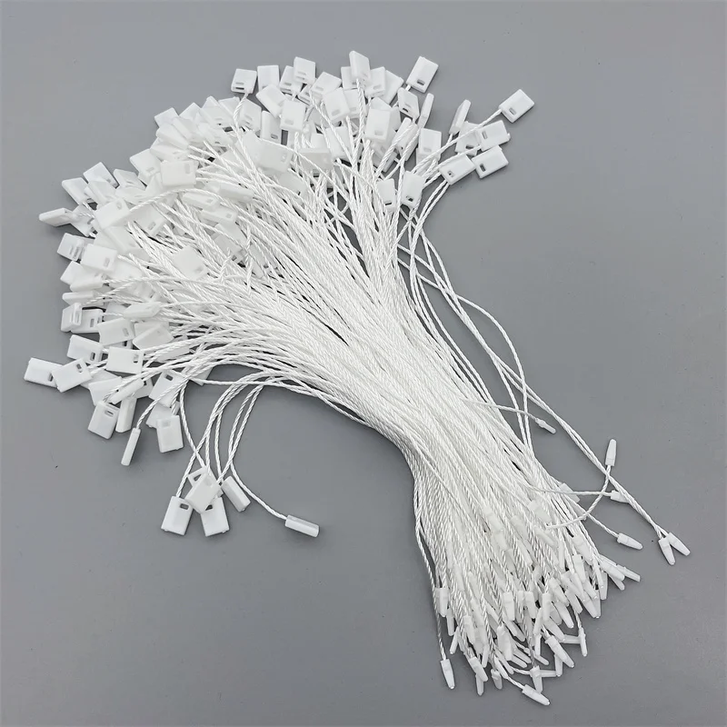 1000pcs/Lot Heathered Polyester Tag Rope White Black Tag Rope For Garment Bag Tags Cards DIY Price Tag String Fastener Wholesale