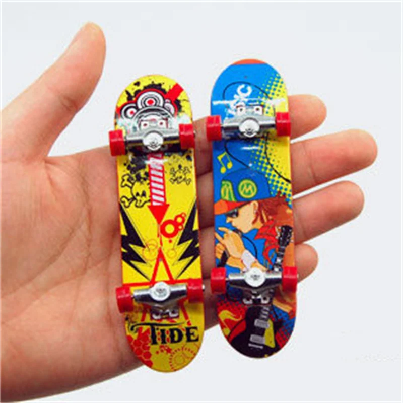 3-teiliges Finger-Scooter-Mini-Skateboard-Deck, Antistress-Tech-Halterung, Desktop-Panel, Spielzeug, Training, Griffbrett, lustig, niedlich, Skate