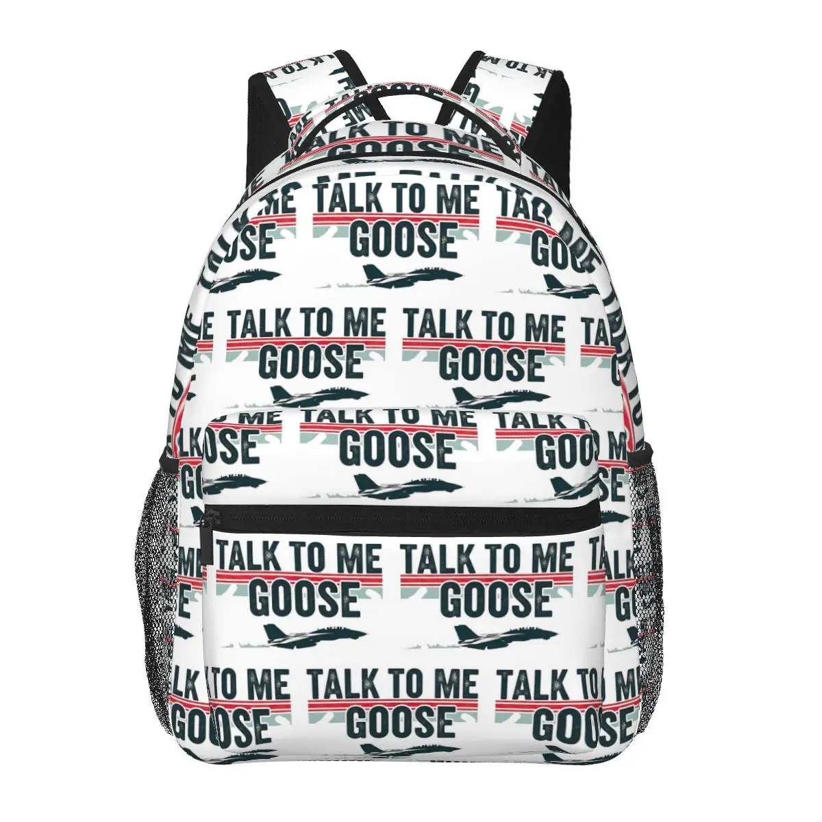 Talk To Me Goose Top Gun Tribute Design Backpacks Boys Girls Bookbag Students School Bags Cartoon Travel Rucksack Shoulder Bag