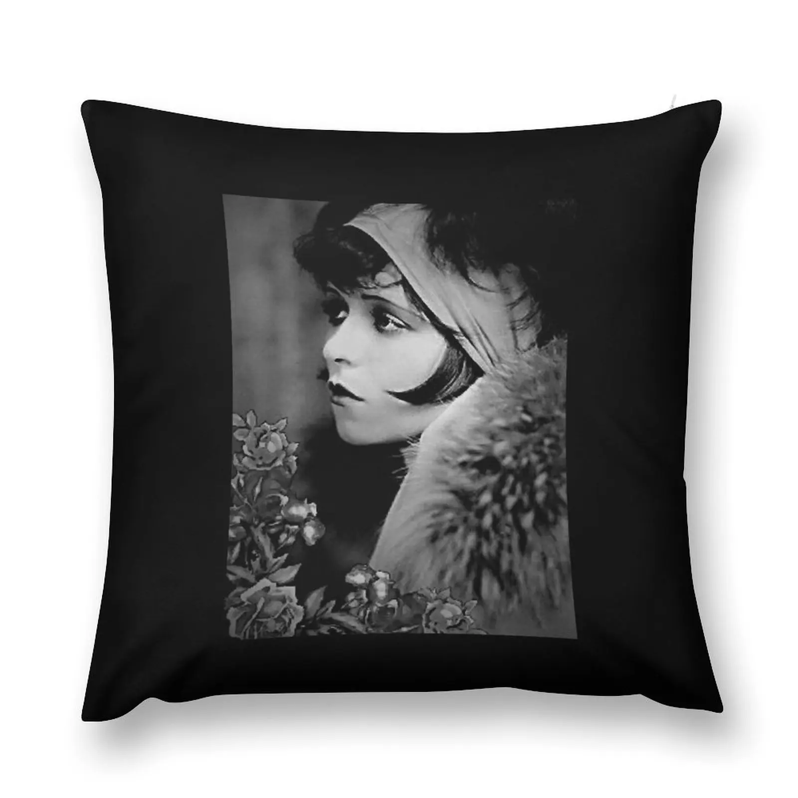 For Men Women 1920S Vintage Hipster Retro Antique Photo Print Dancer Clara Bow Awesome For Music Fan Throw Pillow