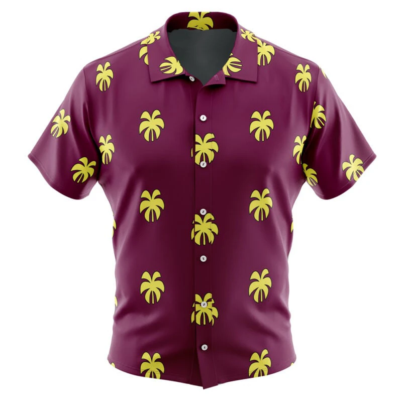 

3d Printed Flower Coconut Shirt Men Clothing Hawaii Casual Fashion Beach Shirts Tops Short Sleeves Lapel Striped Design Blouse