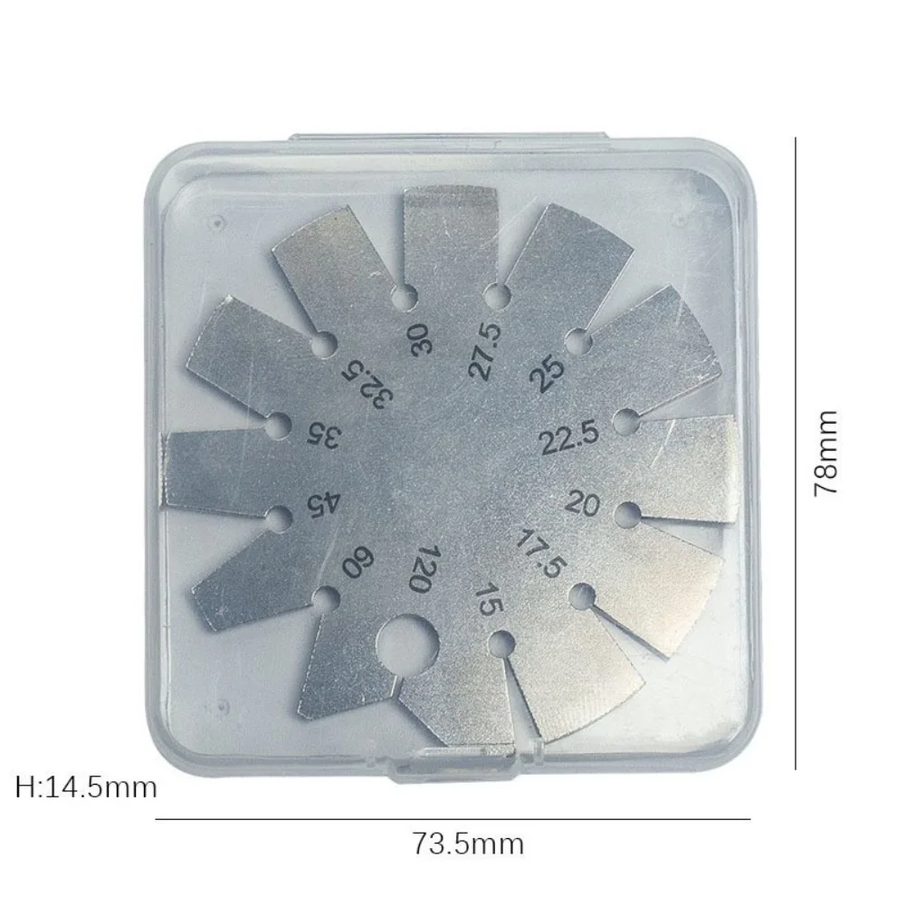 Stainless Steel Bevel Gauge 15-120 Degree Circular Angle Protractor Measuring Instrument For Woodworking Grinding Honing Tool